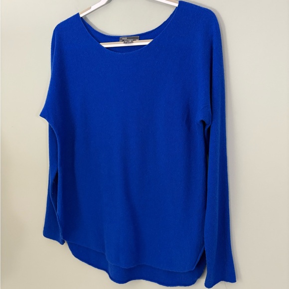 Vince 100% Cashmere Crewneck Sweater – Royal Cobalt Blue, Size S - Picture 11 of 11